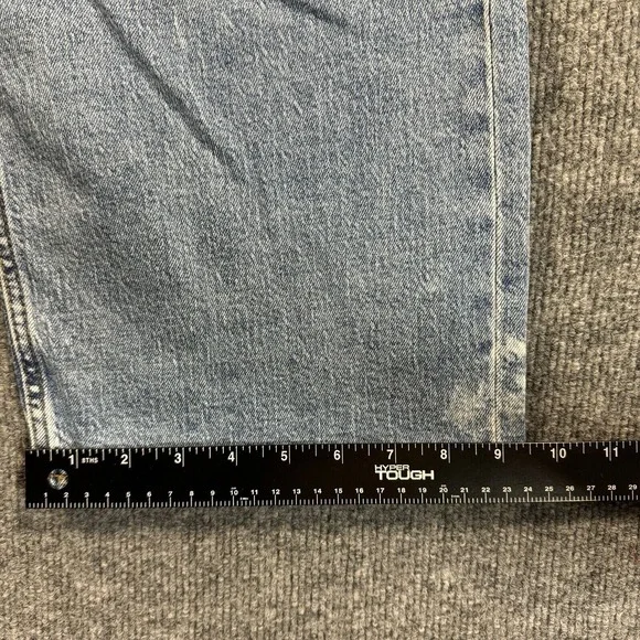 Lee Jeans 36x30 Mens Loose Fit Blue Bleached Wash